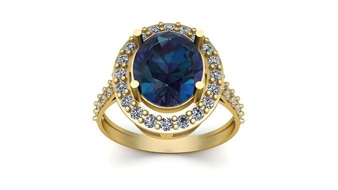 Luxury Wedding ring 3d Printable Model  3D print model