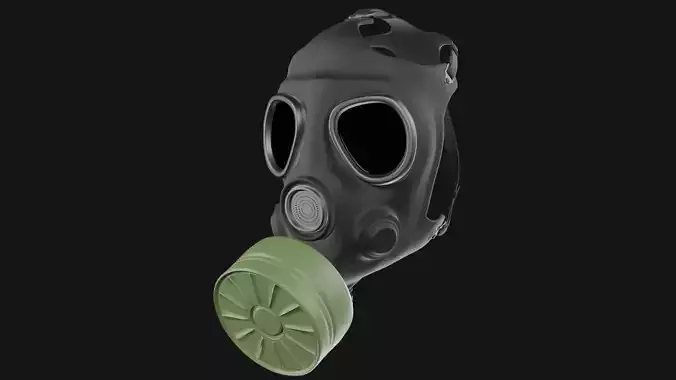 Gas mask with filter