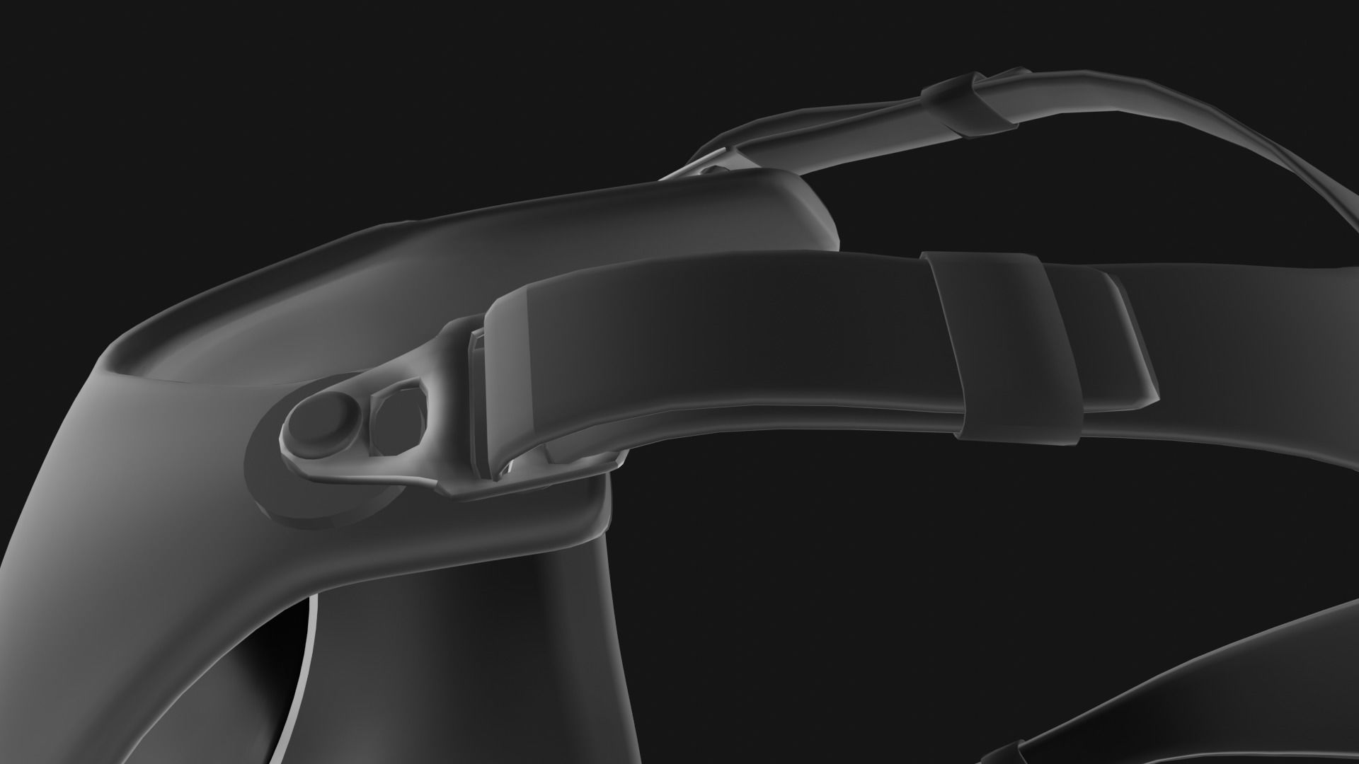 Gas mask with filter 3D model_10