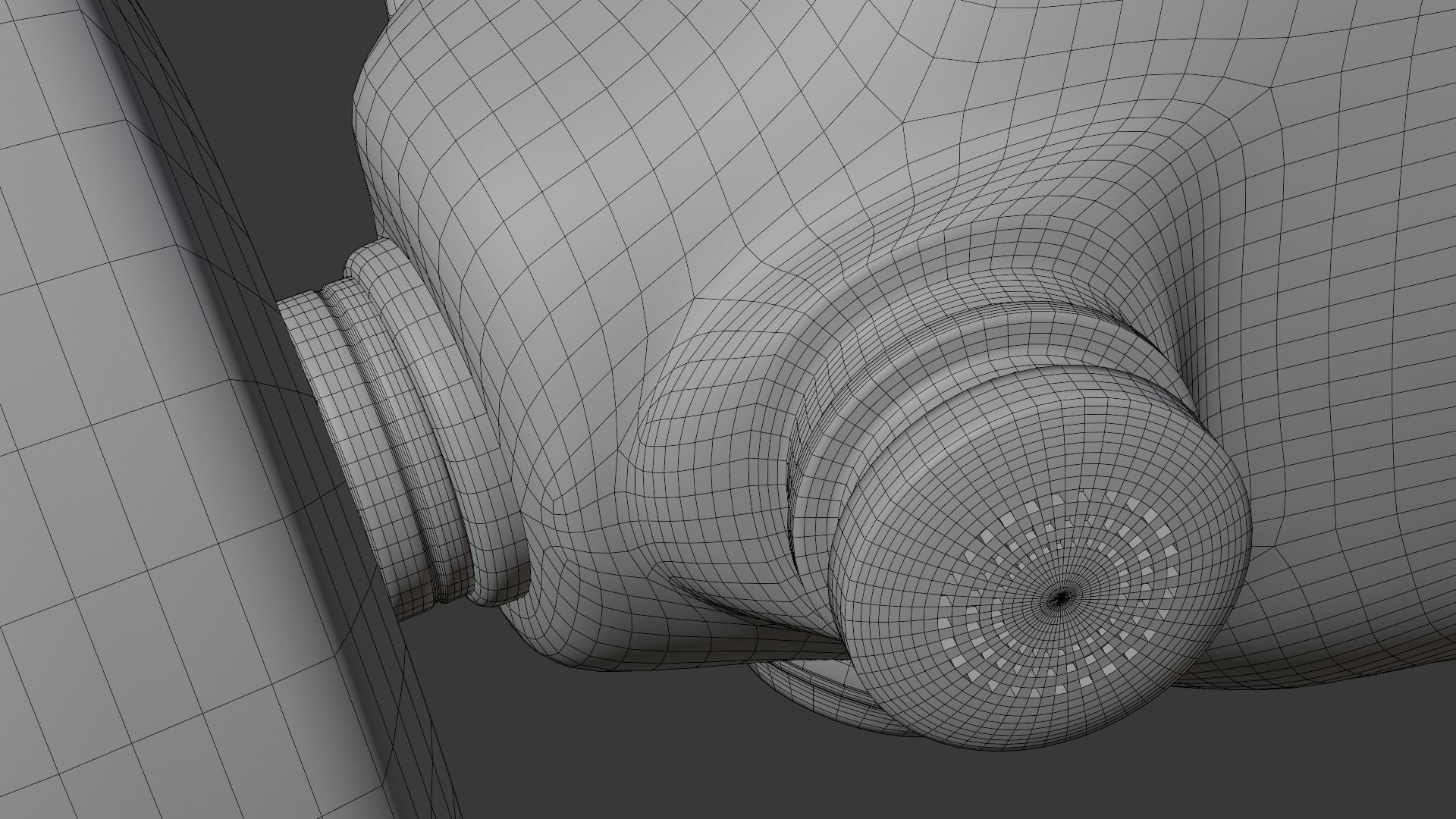 Gas mask with filter 3D model_16