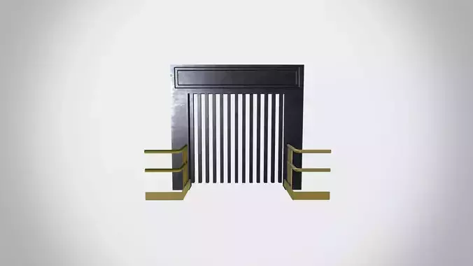 Factory Lift door with side railing