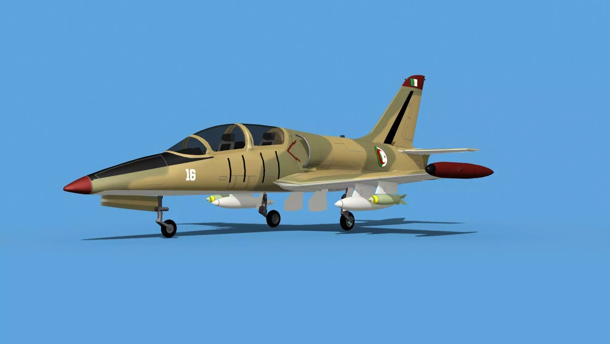 Aero Vodochody L-39 Albatross Algeria 3D model