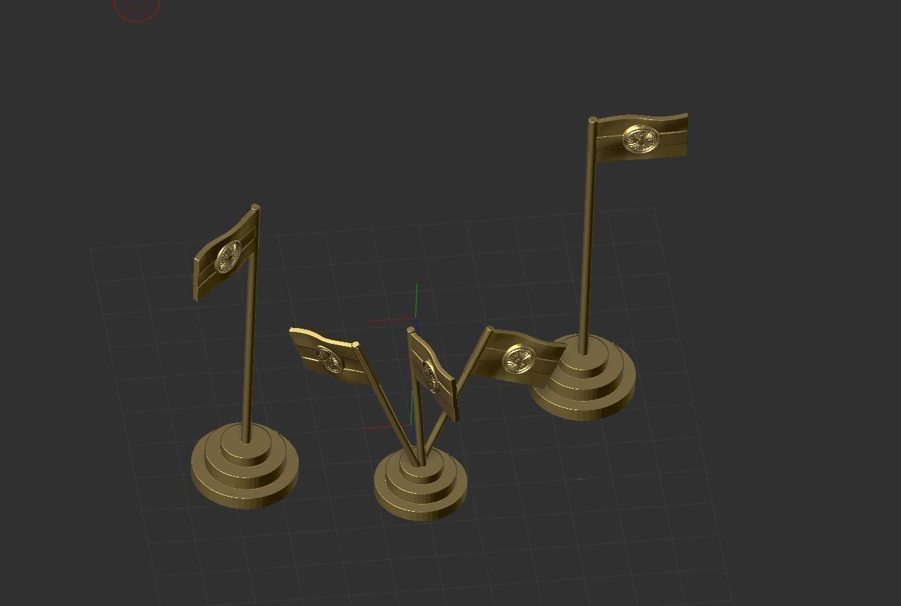 India Flag 3D print model_12