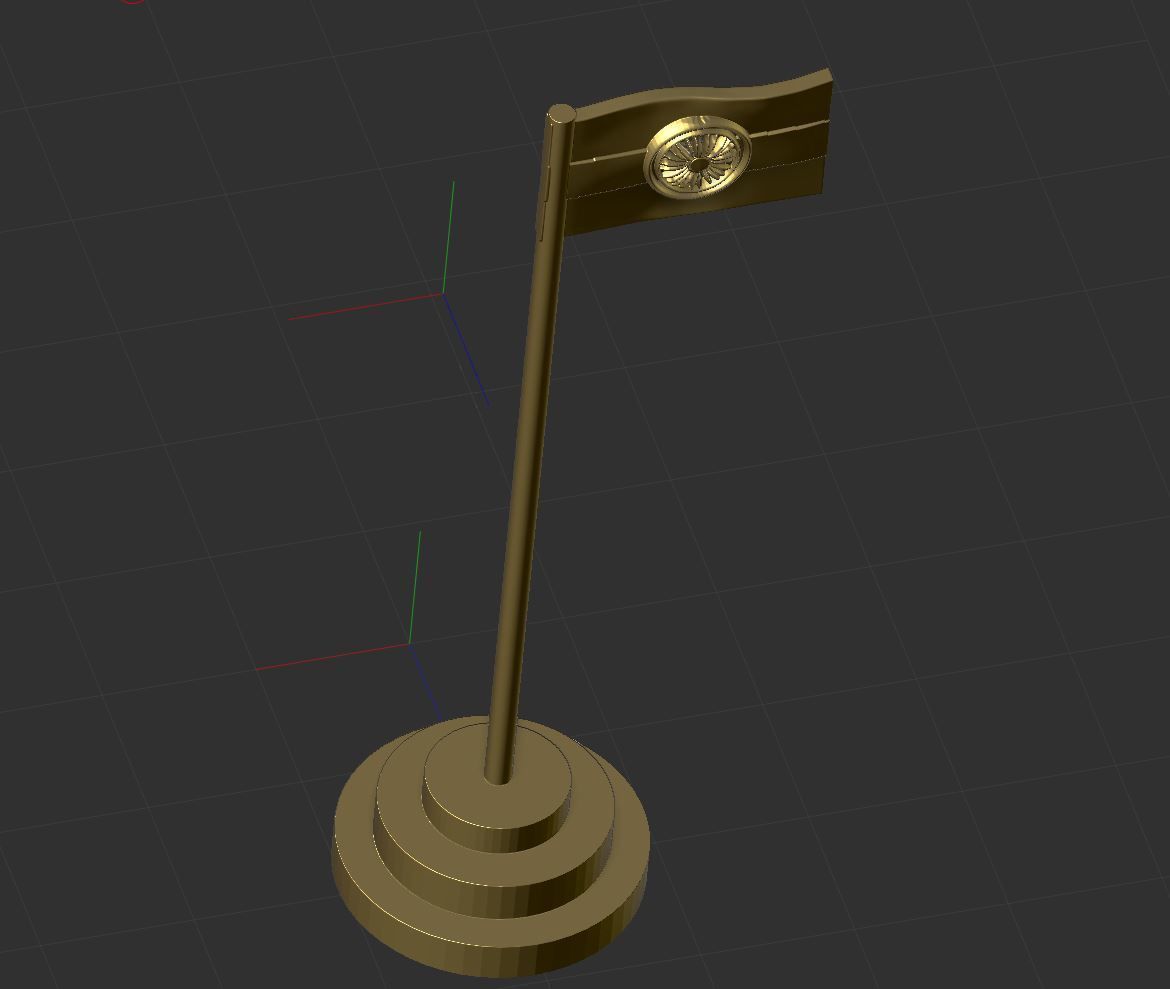 India Flag 3D print model_22