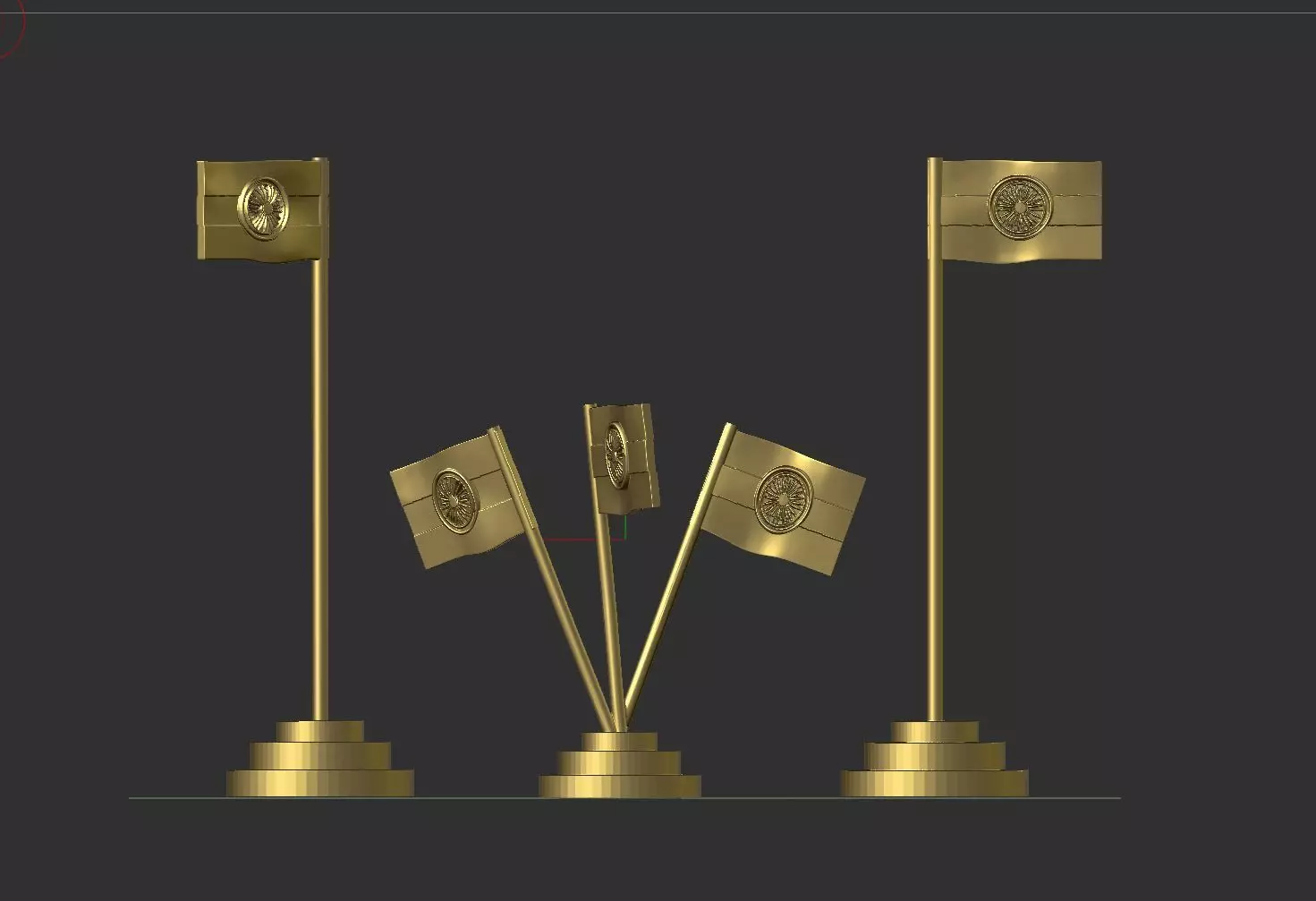 India Flag 3D print model_0