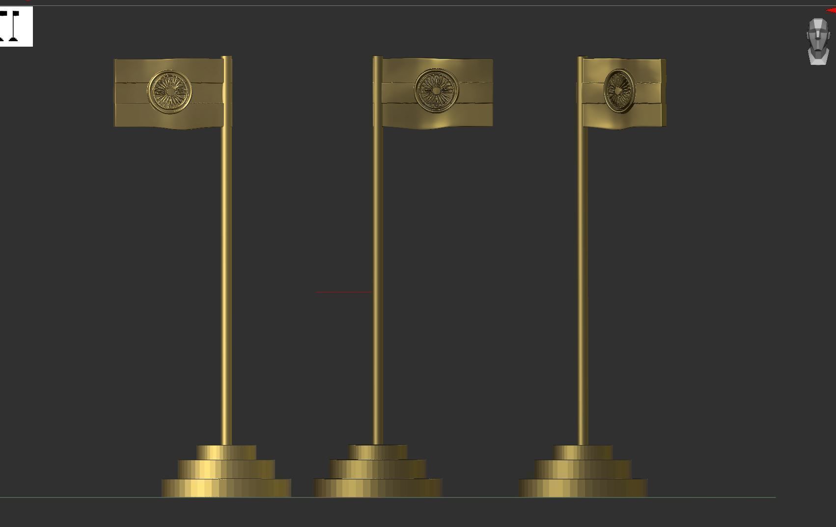 India Flag 3D print model_1