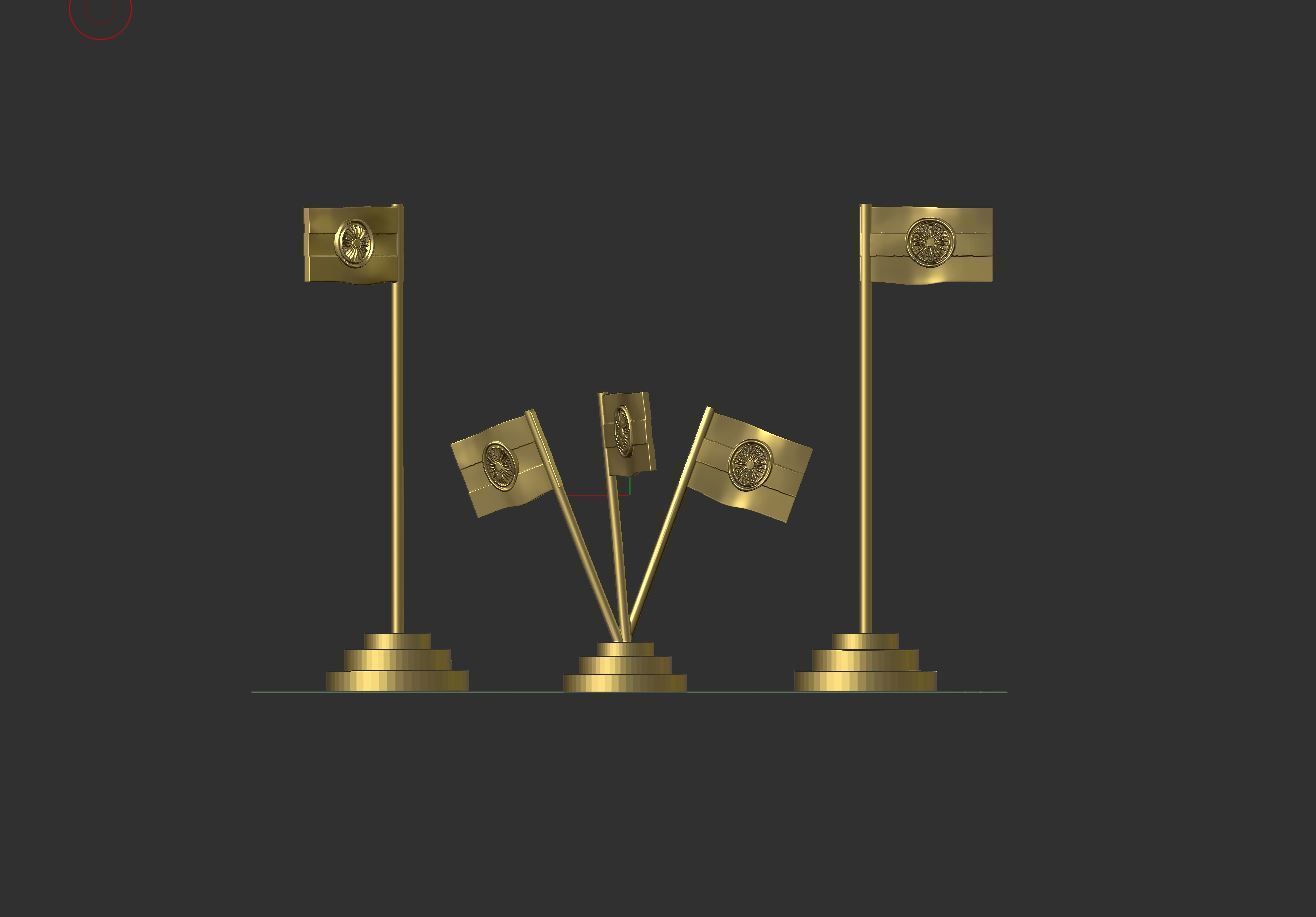 India Flag 3D print model_16