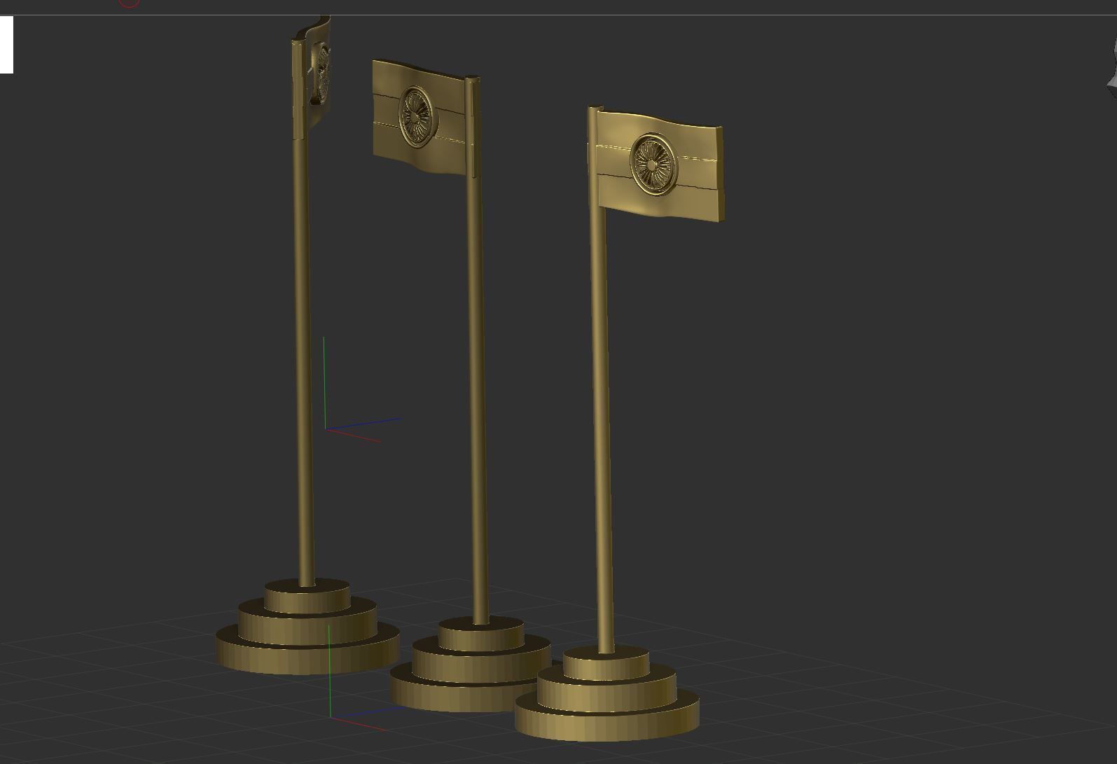 India Flag 3D print model_6