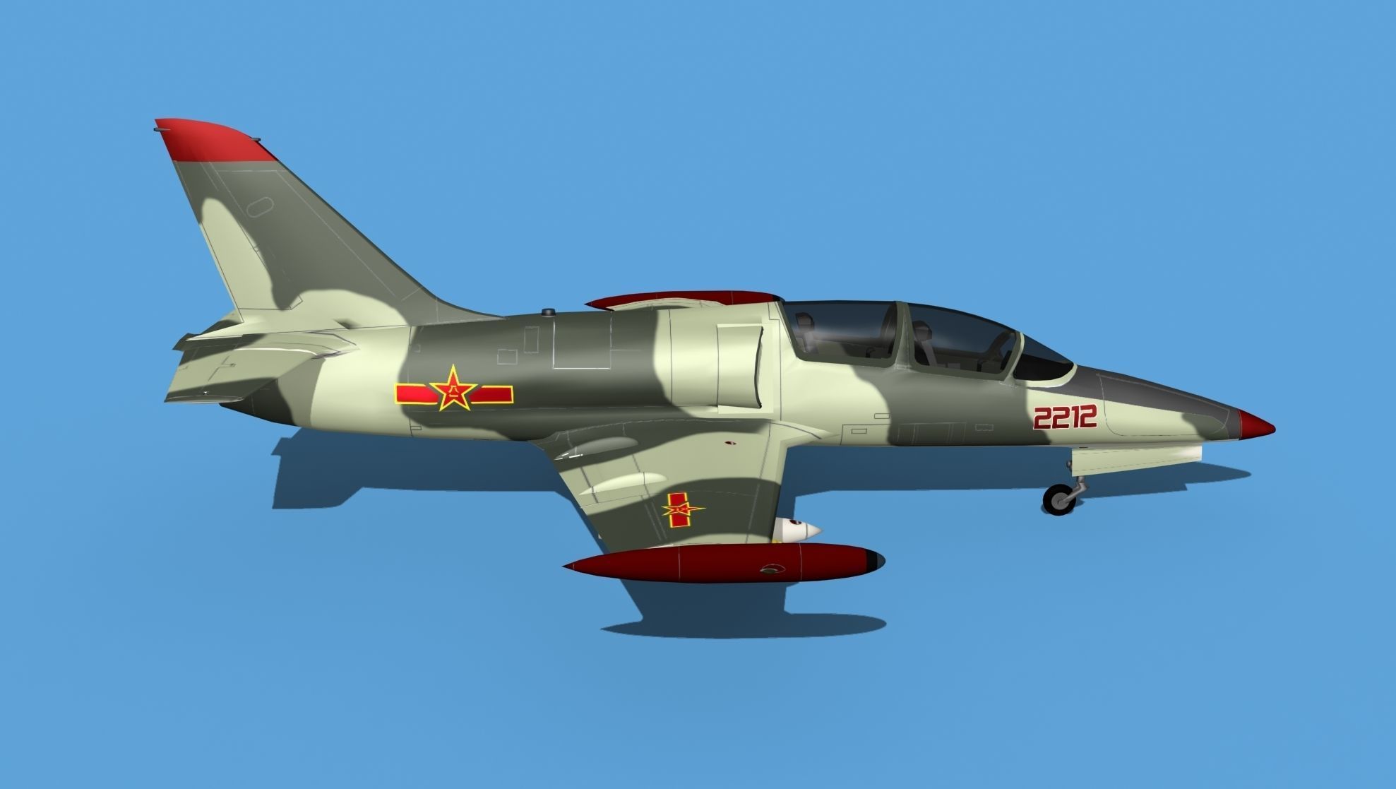 Aero Vodochody L-39C Albatross China 3D model_4