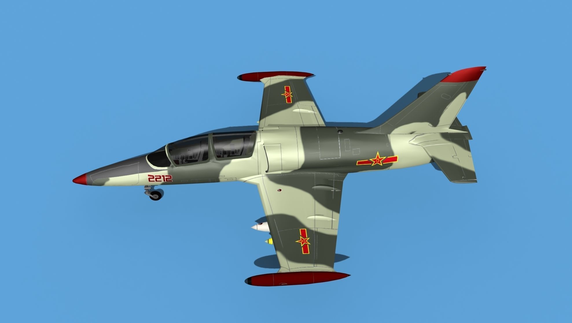 Aero Vodochody L-39C Albatross China 3D model_9