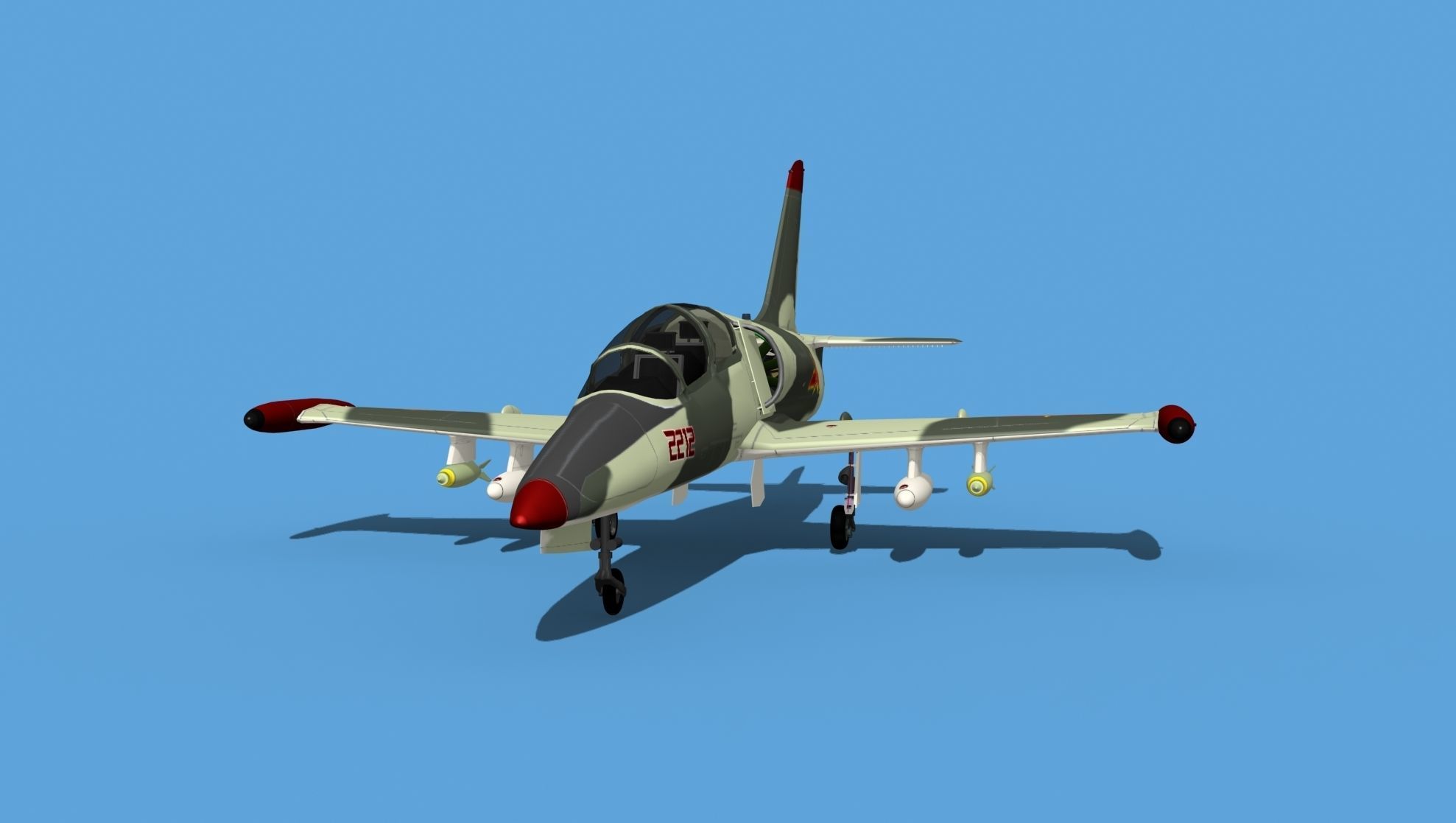 Aero Vodochody L-39C Albatross China 3D model_1