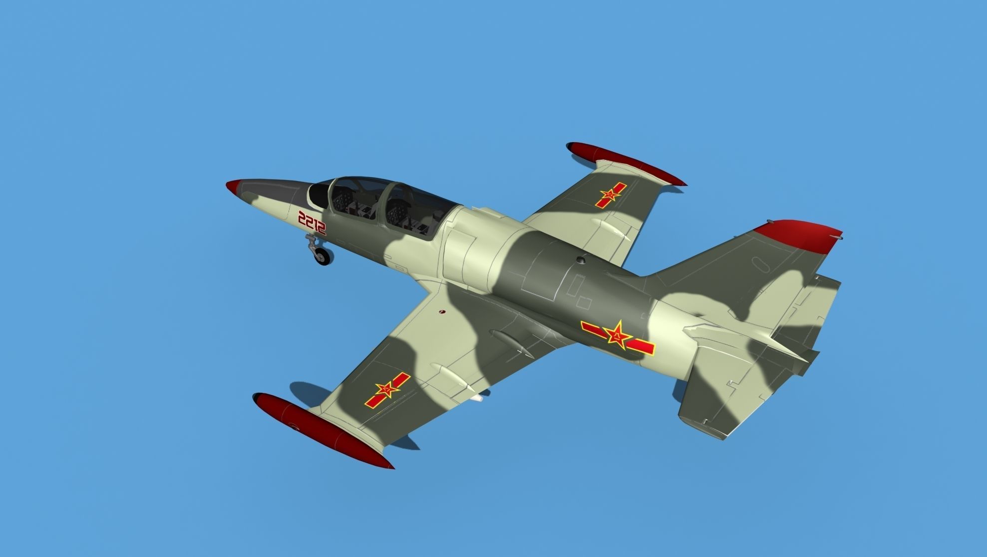 Aero Vodochody L-39C Albatross China 3D model_8