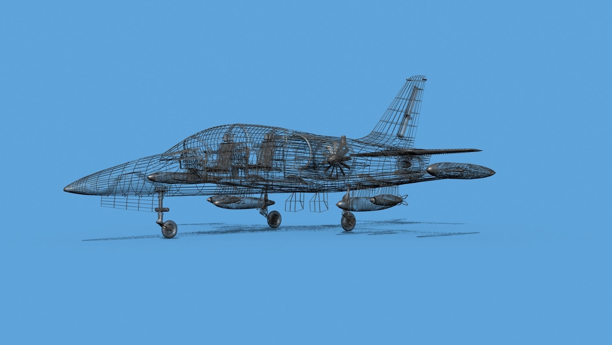 Aero Vodochody L-39C Albatross China 3D model_11