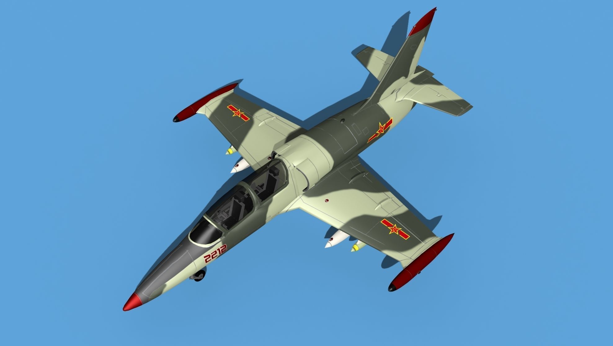 Aero Vodochody L-39C Albatross China 3D model_10