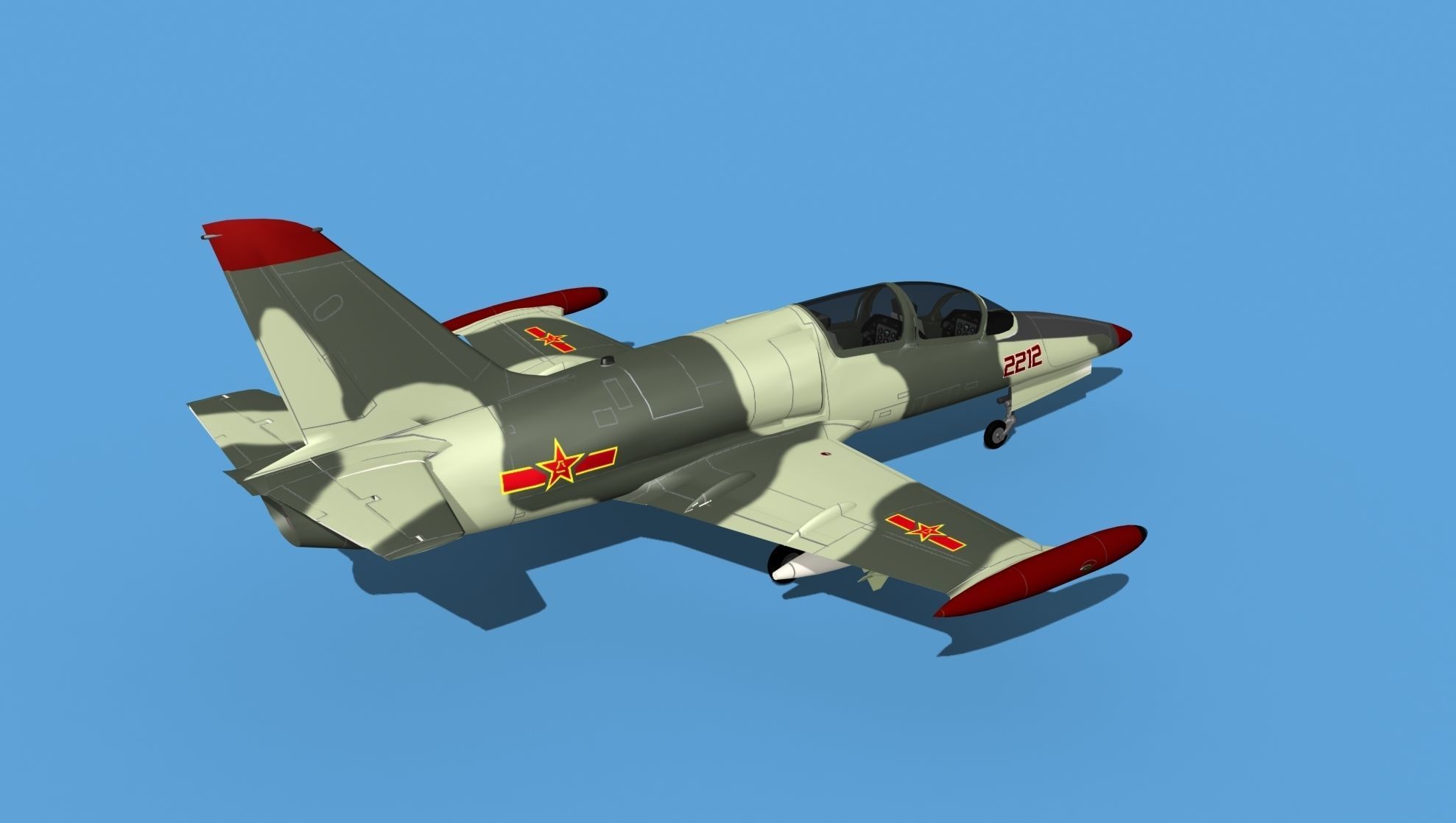 Aero Vodochody L-39C Albatross China 3D model_5