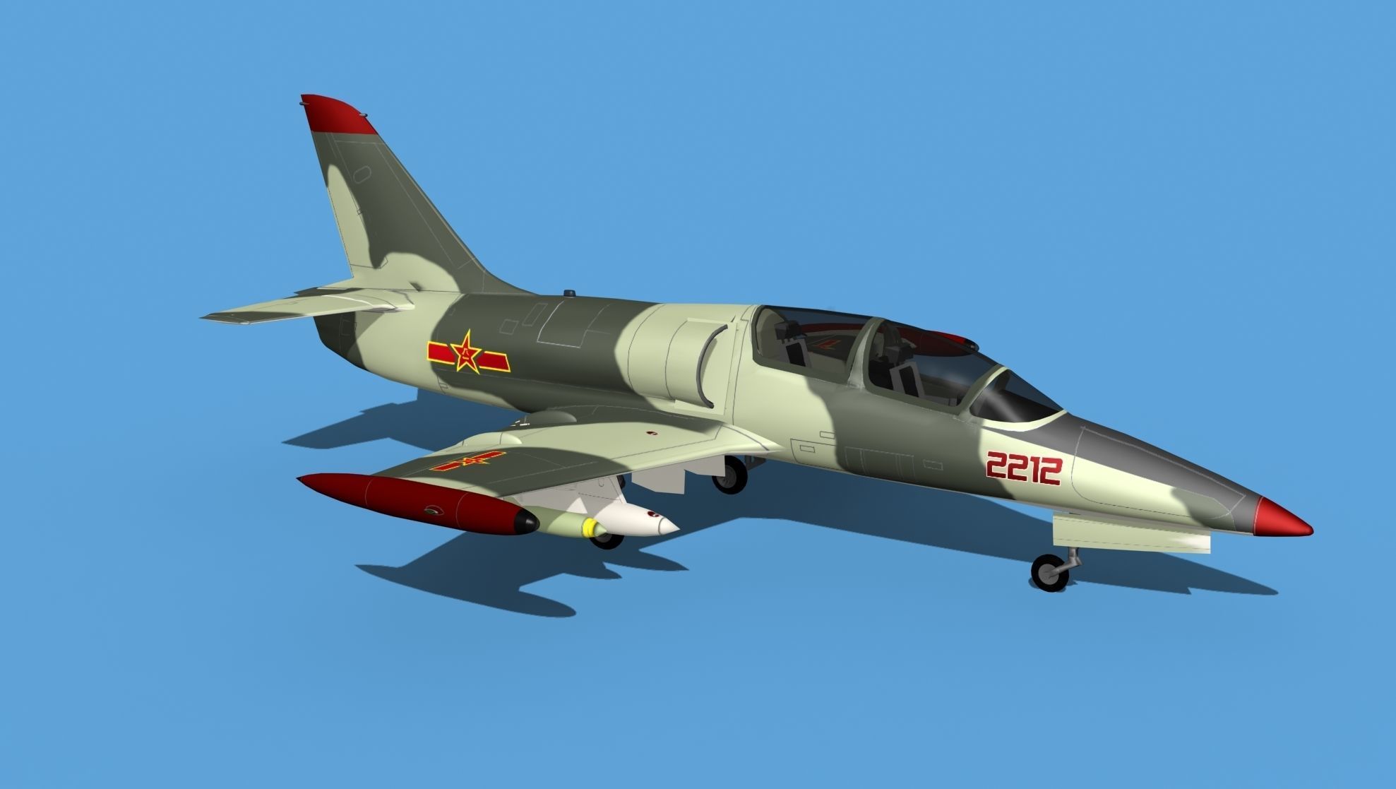 Aero Vodochody L-39C Albatross China 3D model_3