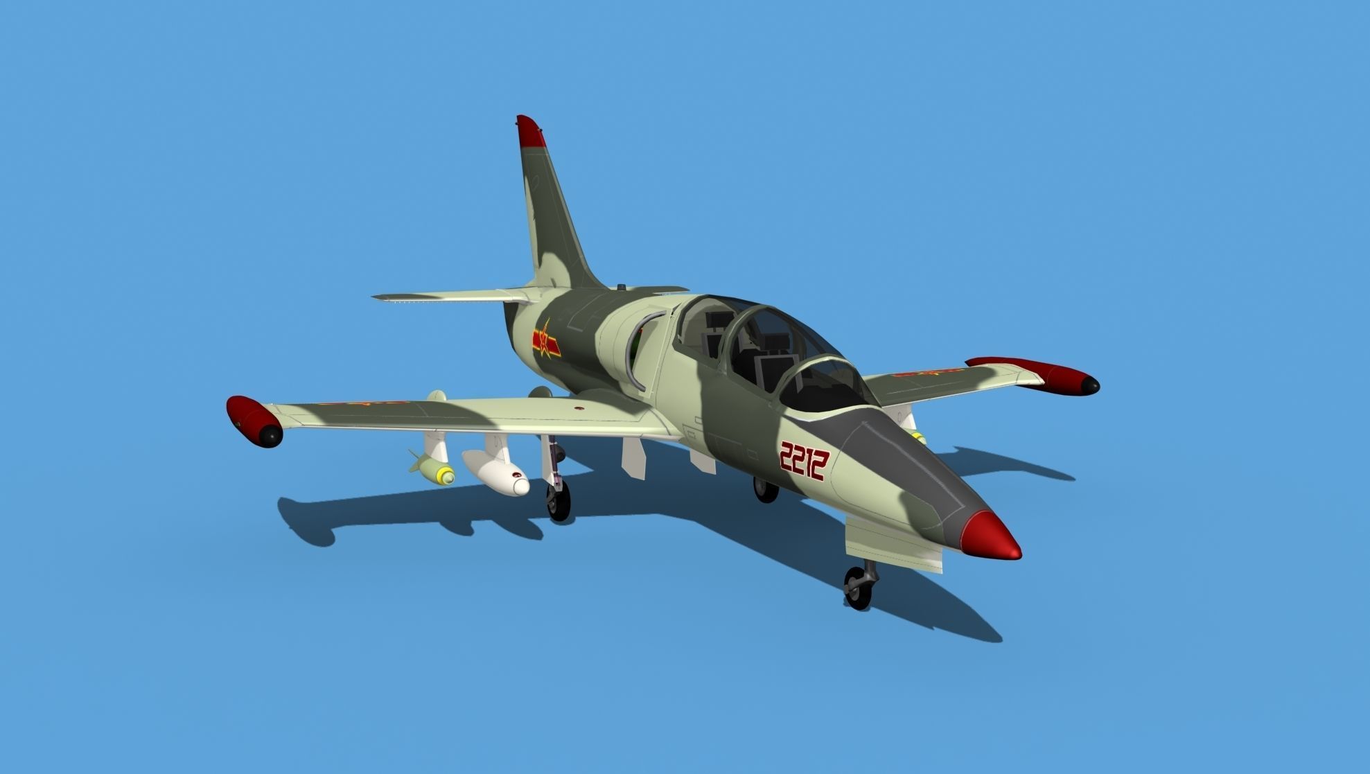 Aero Vodochody L-39C Albatross China 3D model_2