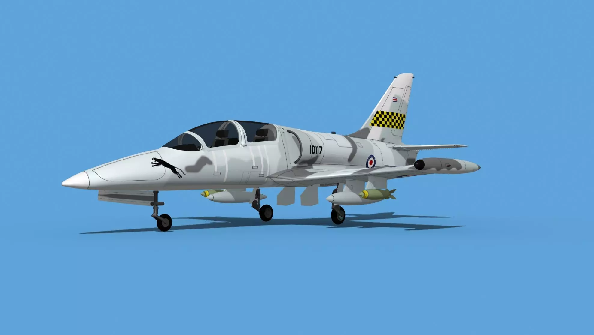 Aero Vodochody L-39C Albatross Costa Rica 3D model