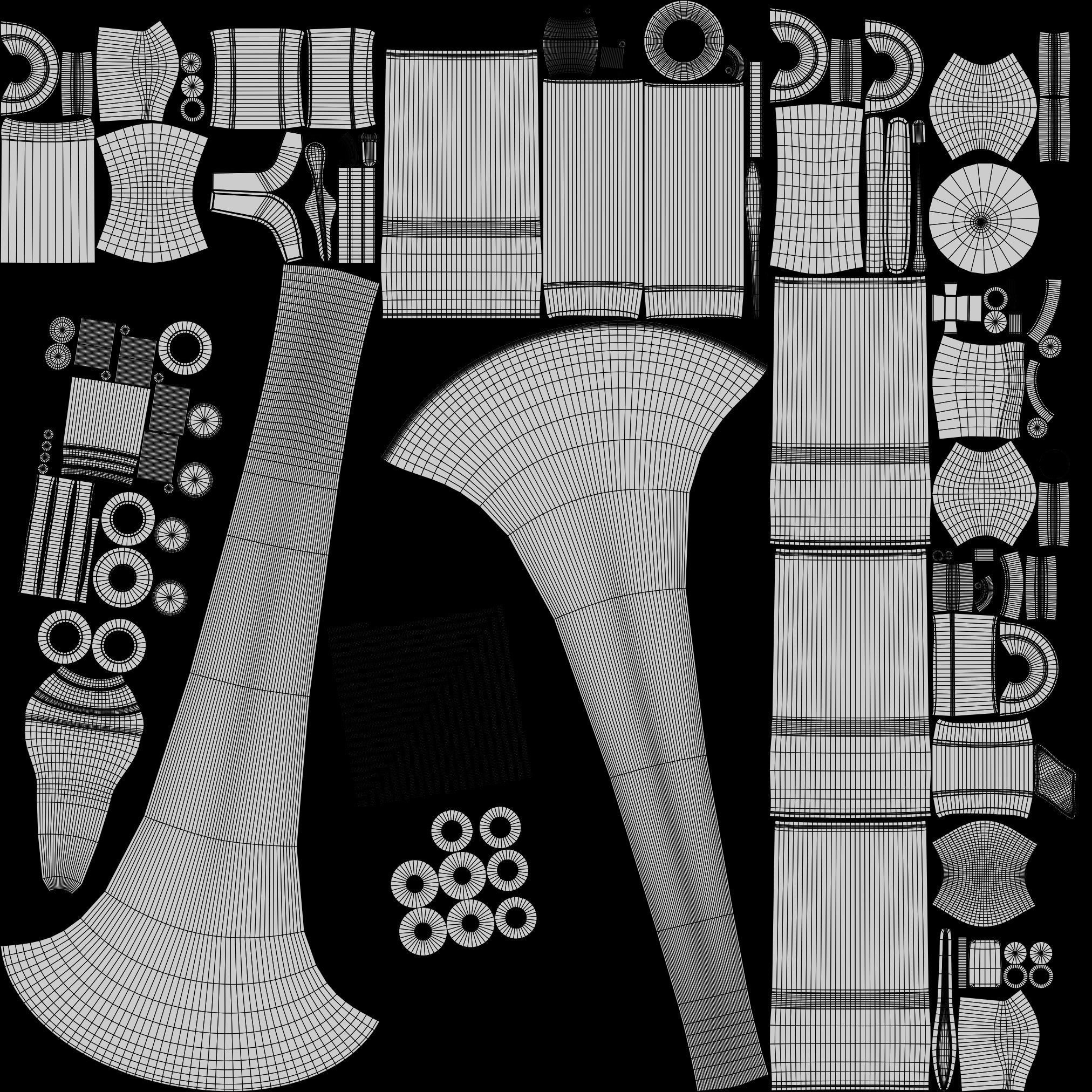 Piccolo Trumpet 3 Types of Materials Brass Copper and Silver 3D model_24