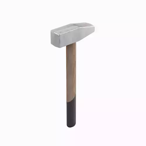 Wooden Industrial Hammer 01