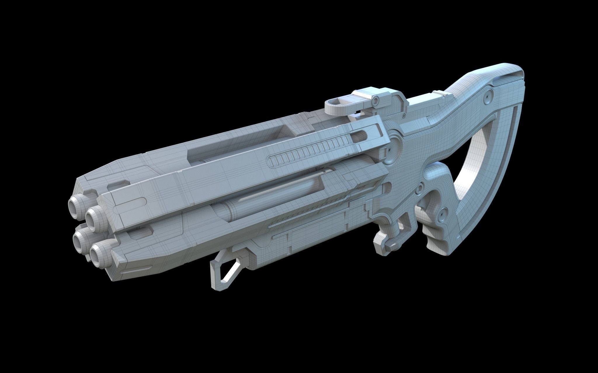 M-560 Hydra Mass Effect 3D model_11