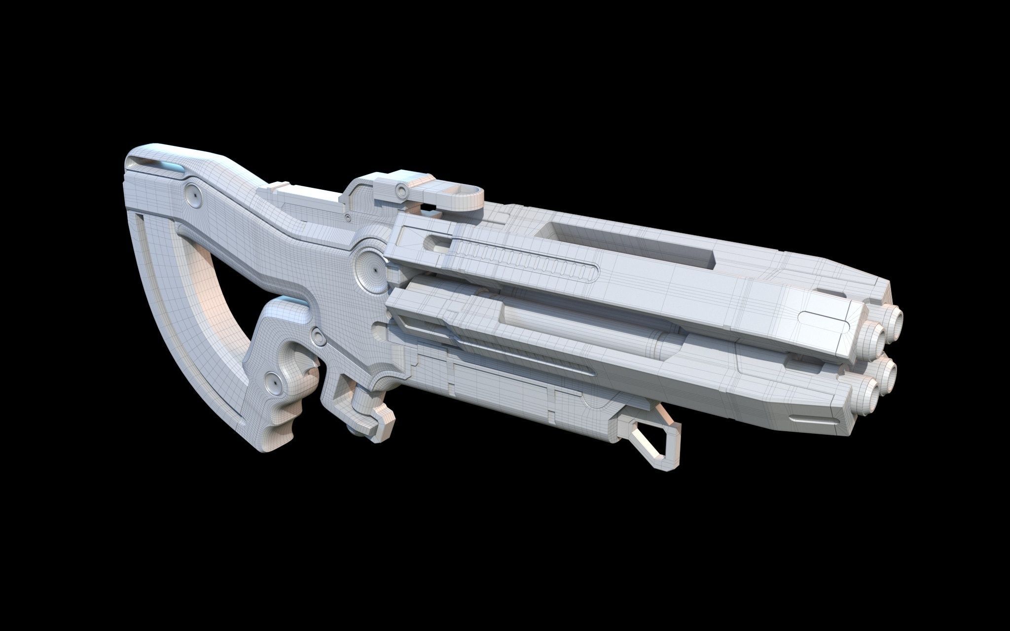 M-560 Hydra Mass Effect 3D model_7