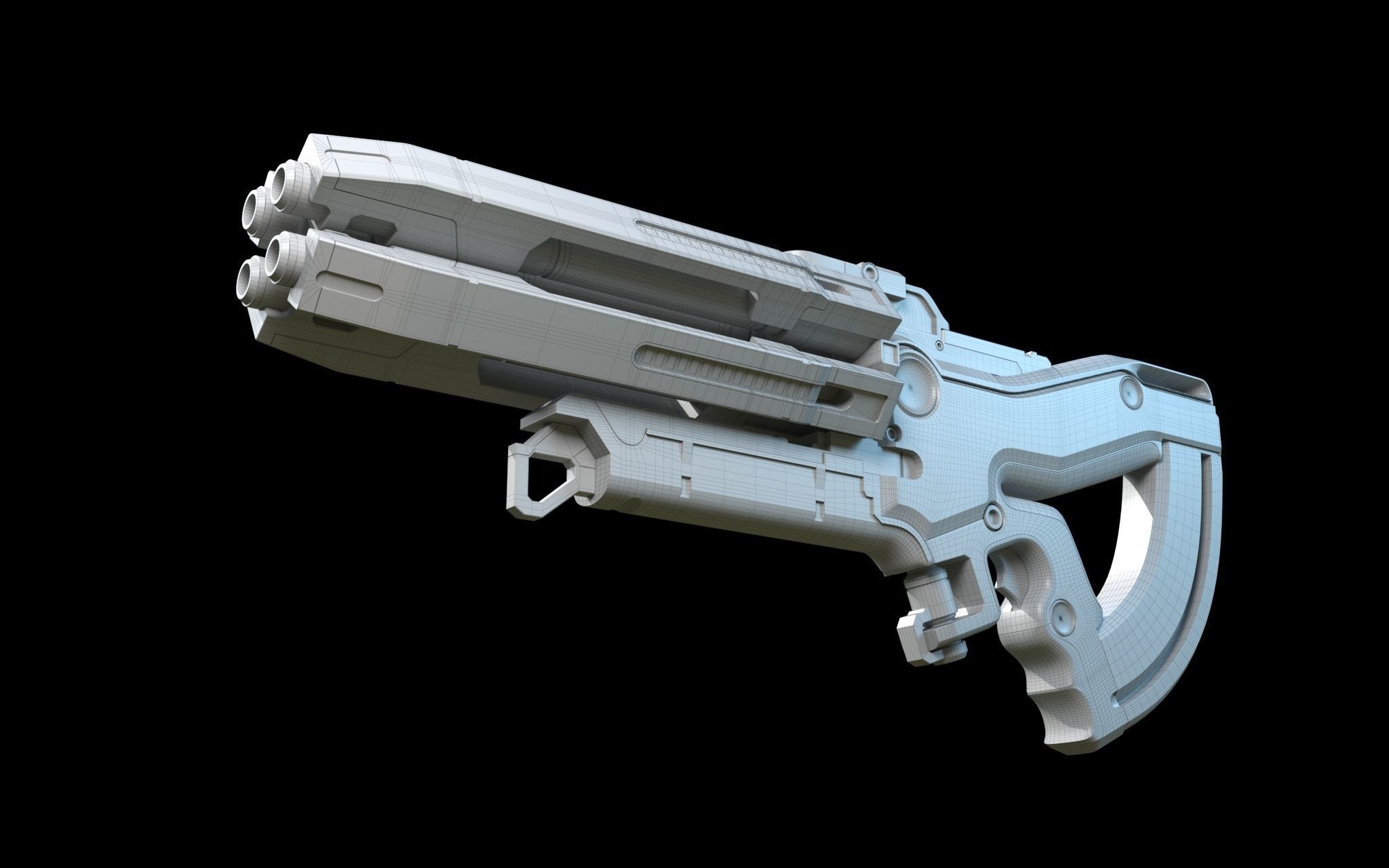 M-560 Hydra Mass Effect 3D model_10