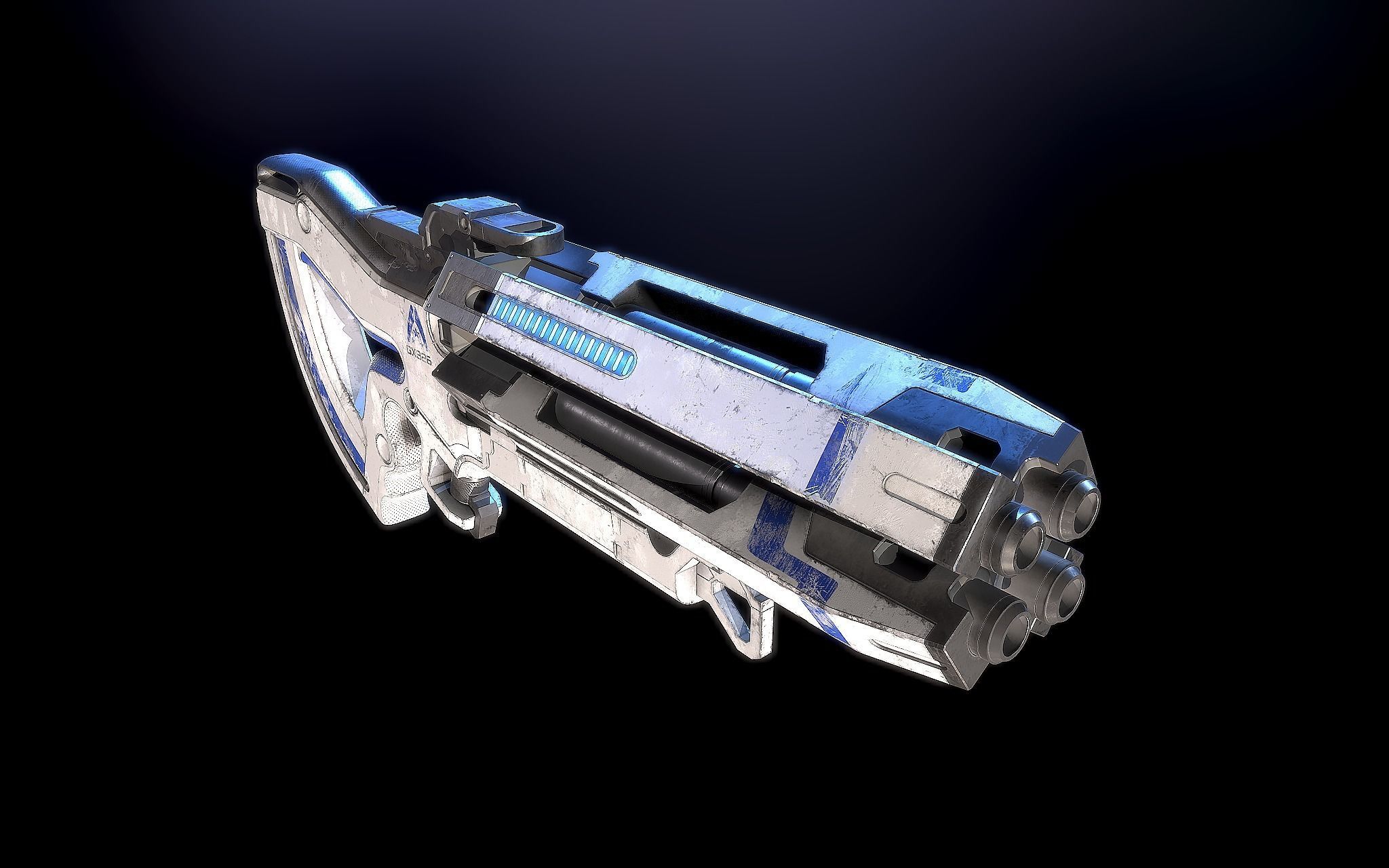 M-560 Hydra Mass Effect 3D model_1