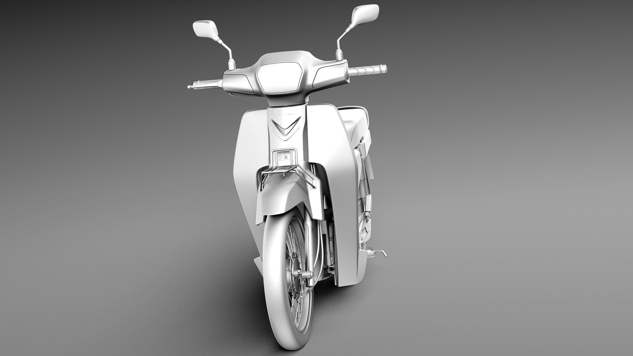 Honda Super Cub 2013 3D model_10