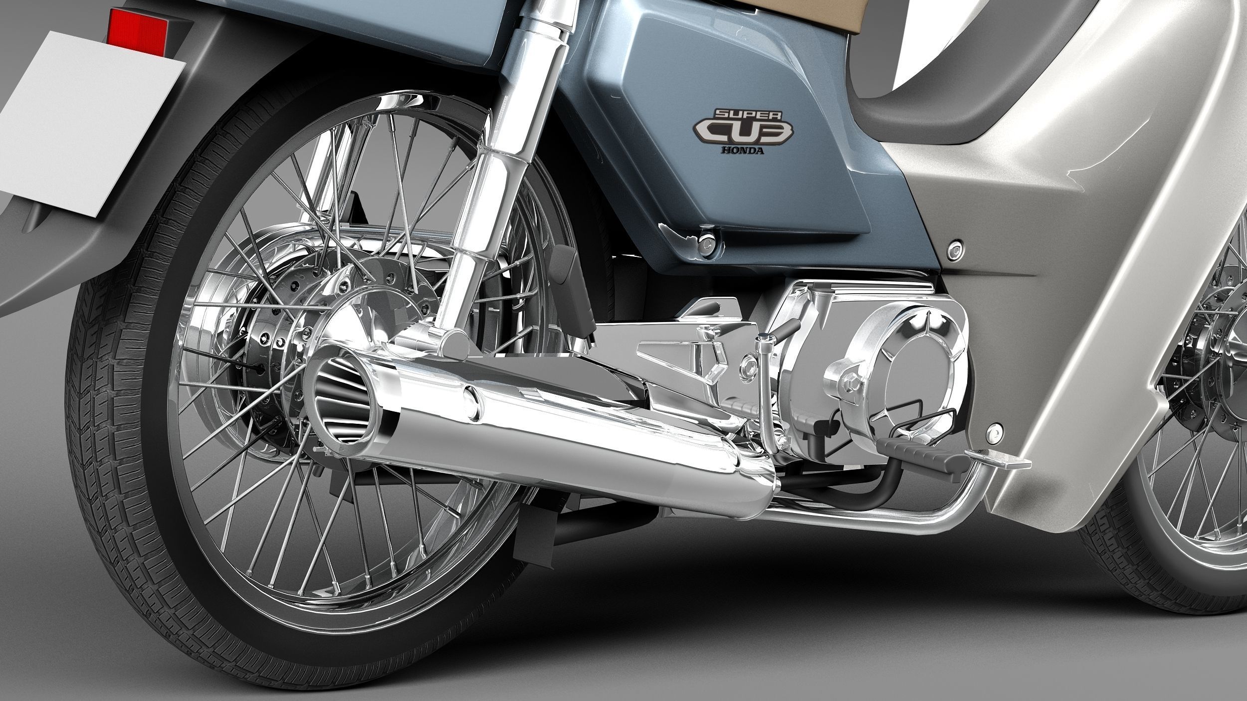 Honda Super Cub 2013 3D model_3
