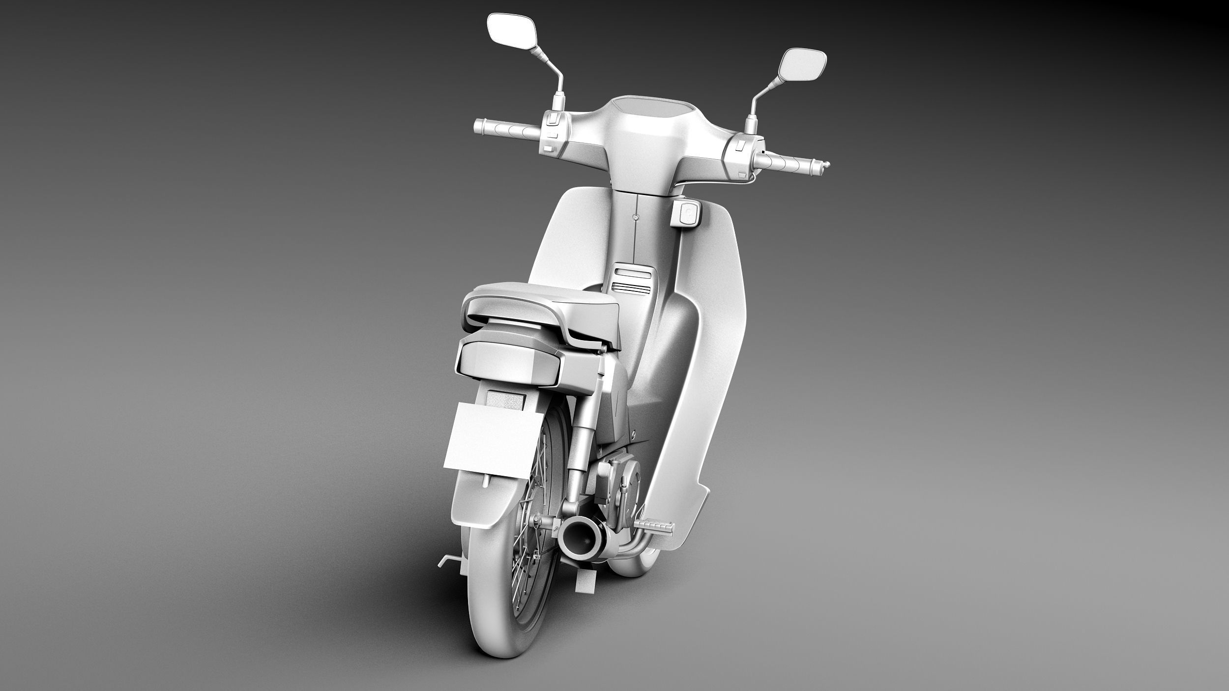 Honda Super Cub 2013 3D model_8