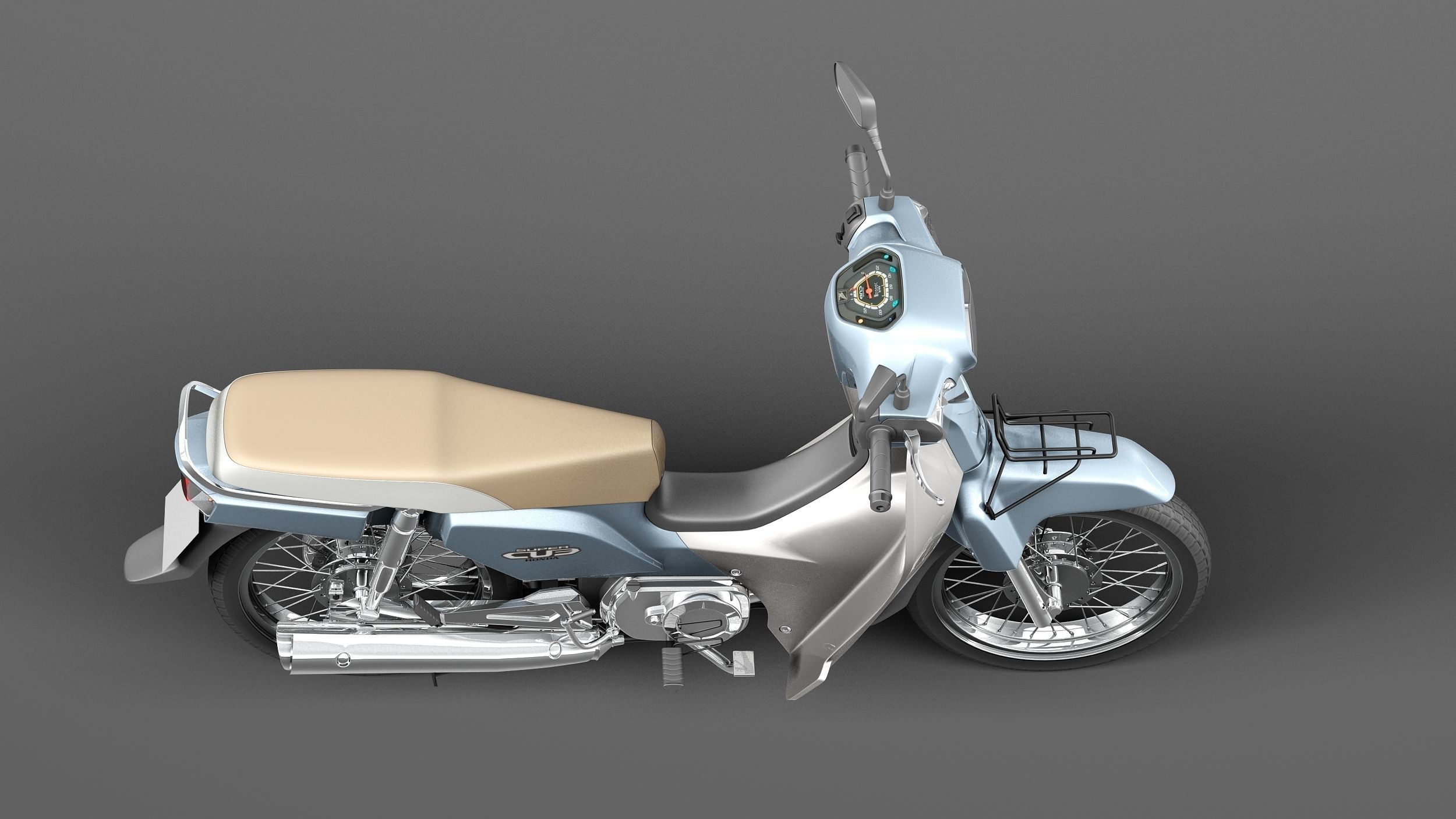 Honda Super Cub 2013 3D model_7