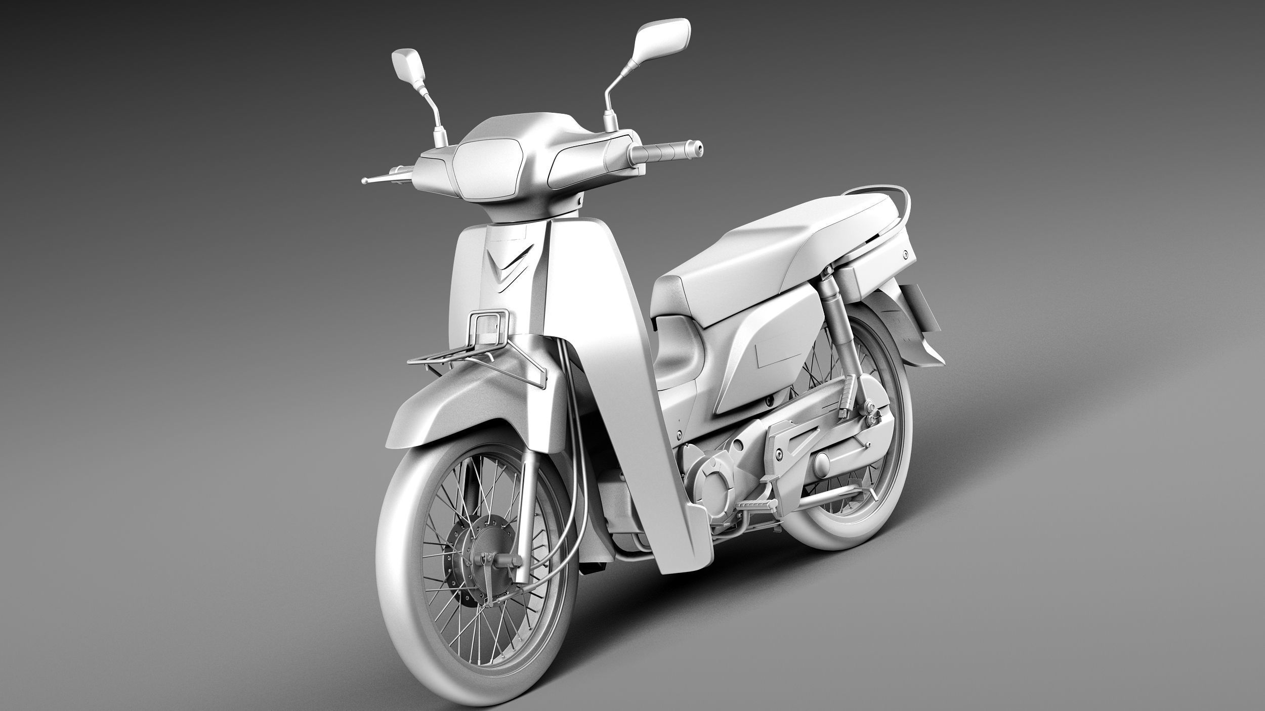 Honda Super Cub 2013 3D model_9
