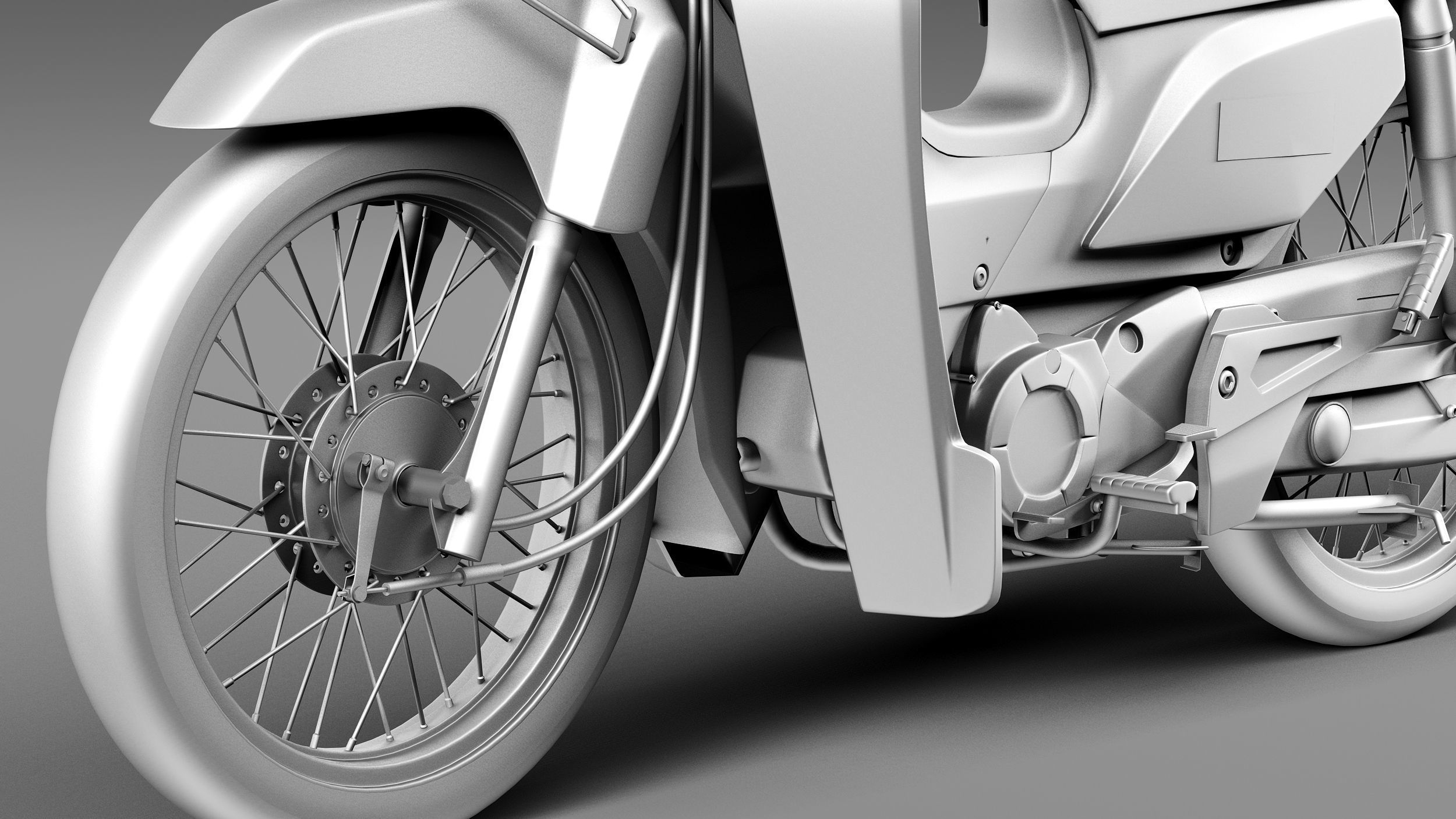 Honda Super Cub 2013 3D model_13