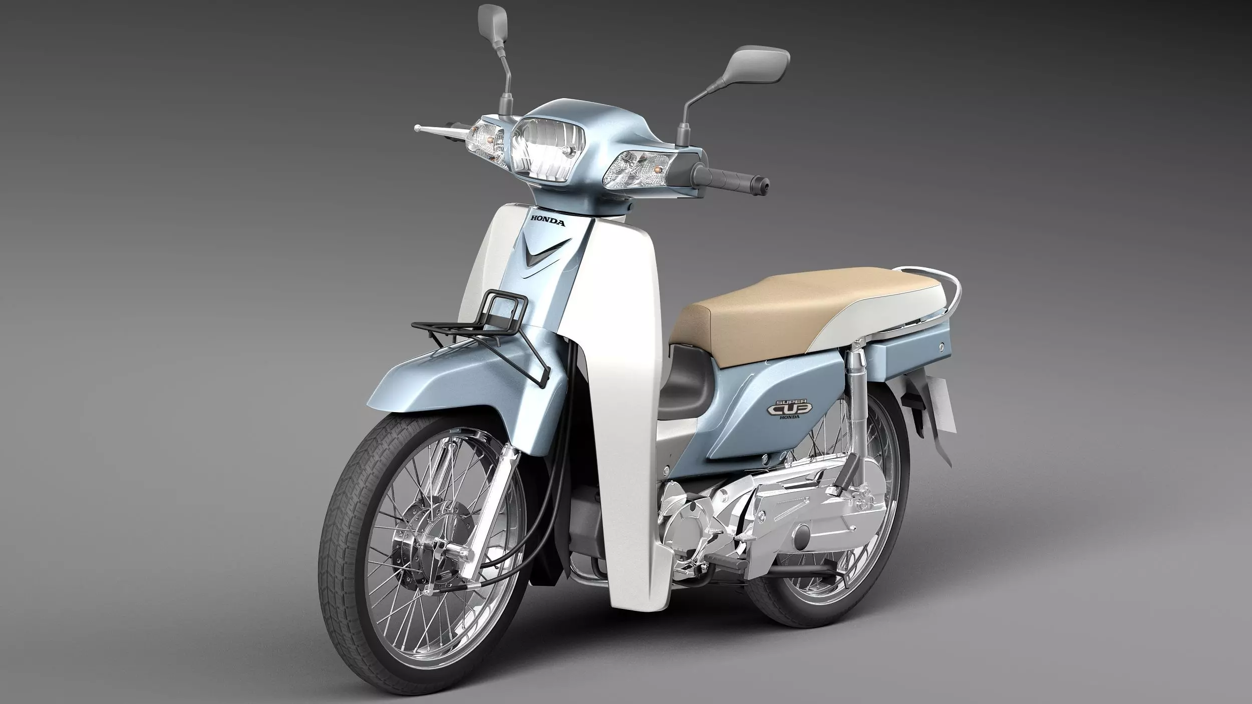 Honda Super Cub 2013 3D model_0