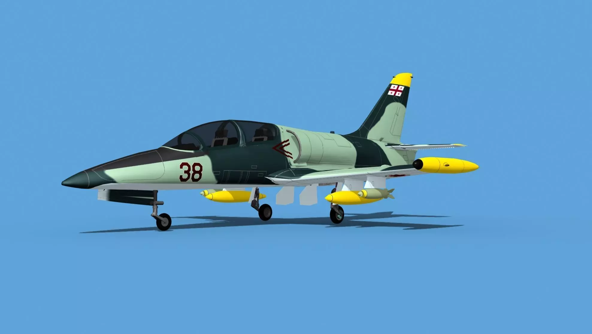 Aero Vodochody L-39C Albatross Georgia 3D model