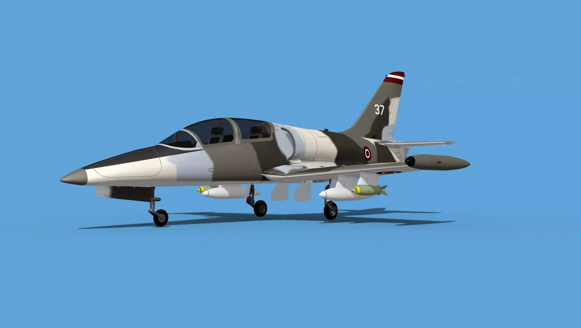 Aero Vodochody L-39C Albatross Latvia 3D model