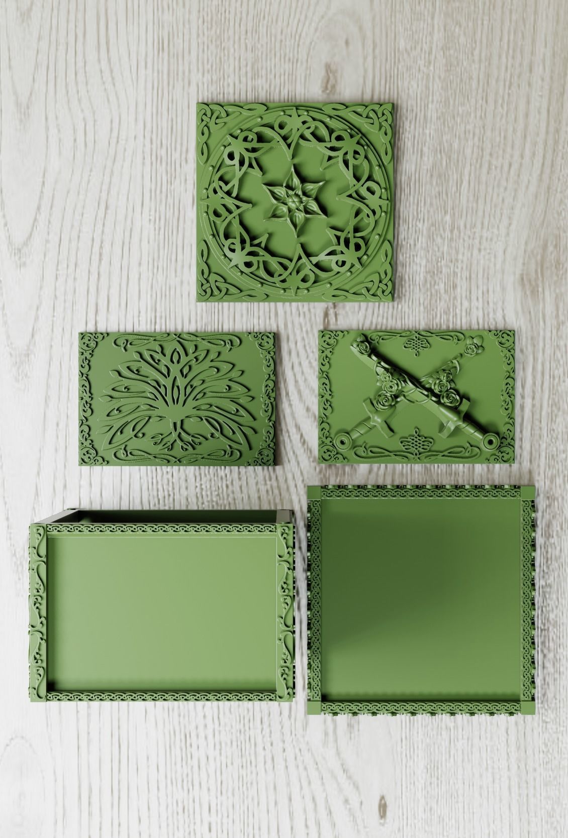 Elven organizer 3D print model_2