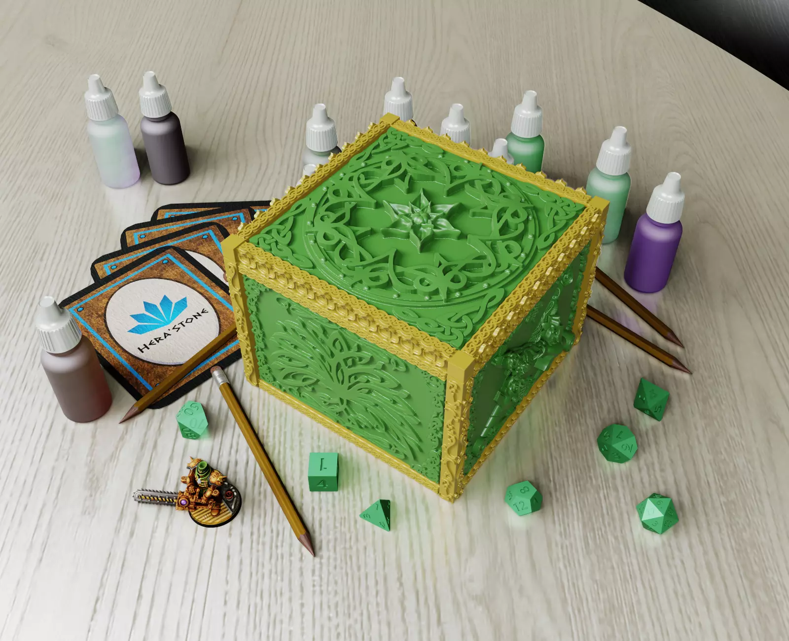 Elven organizer 3D print model_0