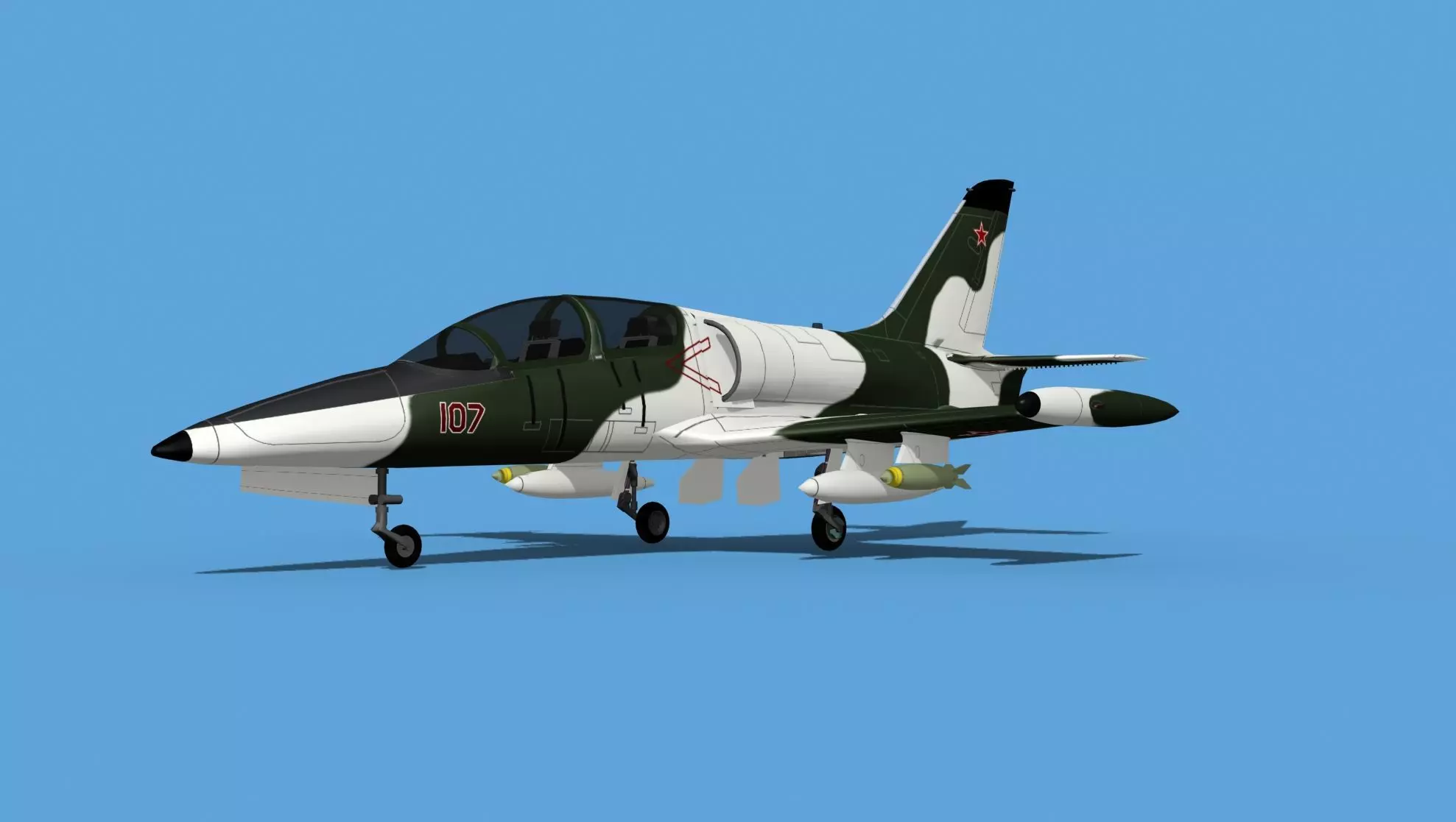 Aero Vodochody L-39C Albatross Russia 2 3D model