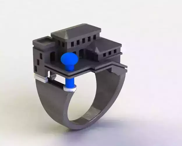 Castel Ring 01 c fix 30gram 22k 26gram 18k 3D print model