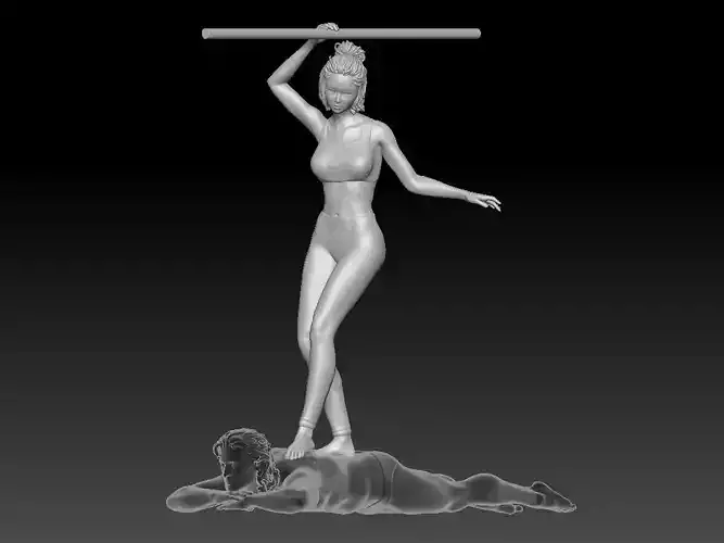 ASHI-THAI MASSAGE WITH FOOT girl 3D print model
