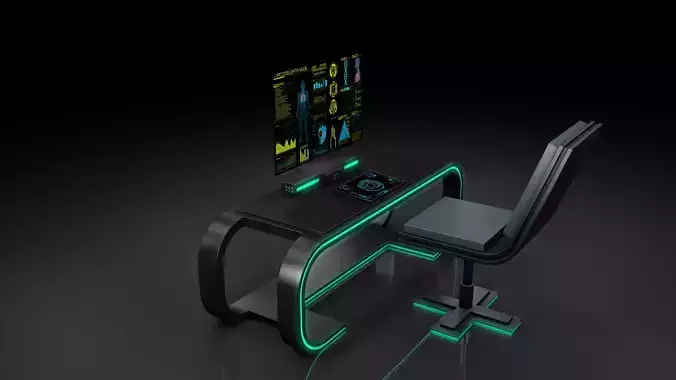 Sci Fi Table And Chair