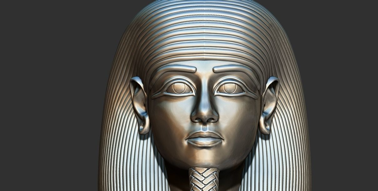 golden Ushabti statue tutankhamun 3d printable model 3D print model_6
