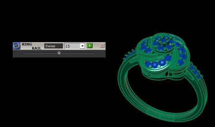 engagement ring for daimonds 3D print model_14