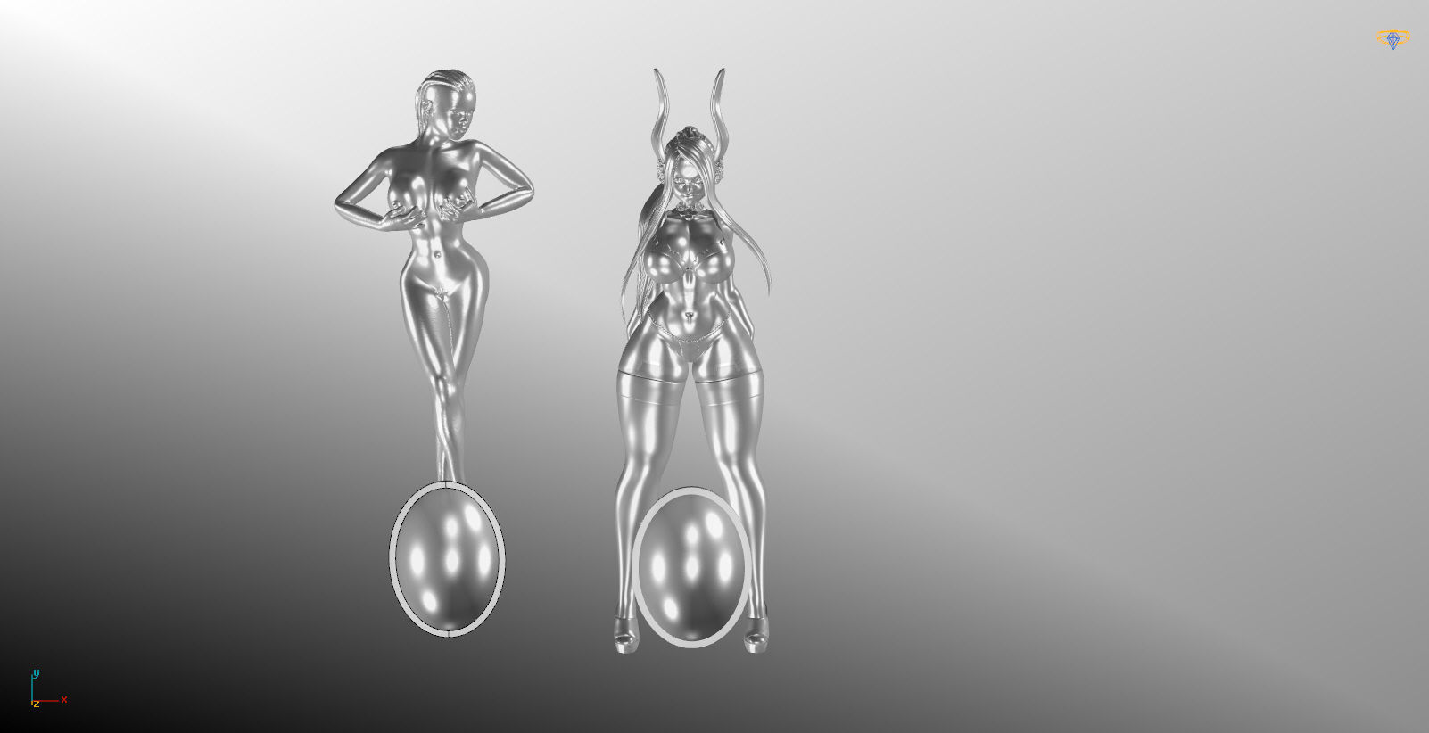 Sexy Girls spoon  3D print model_5