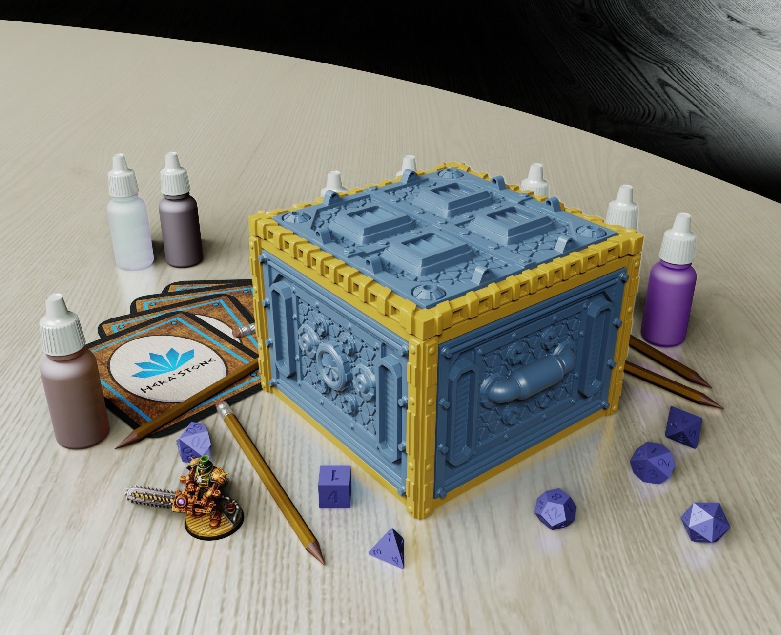 Sci-fi organizer 3D print model_1