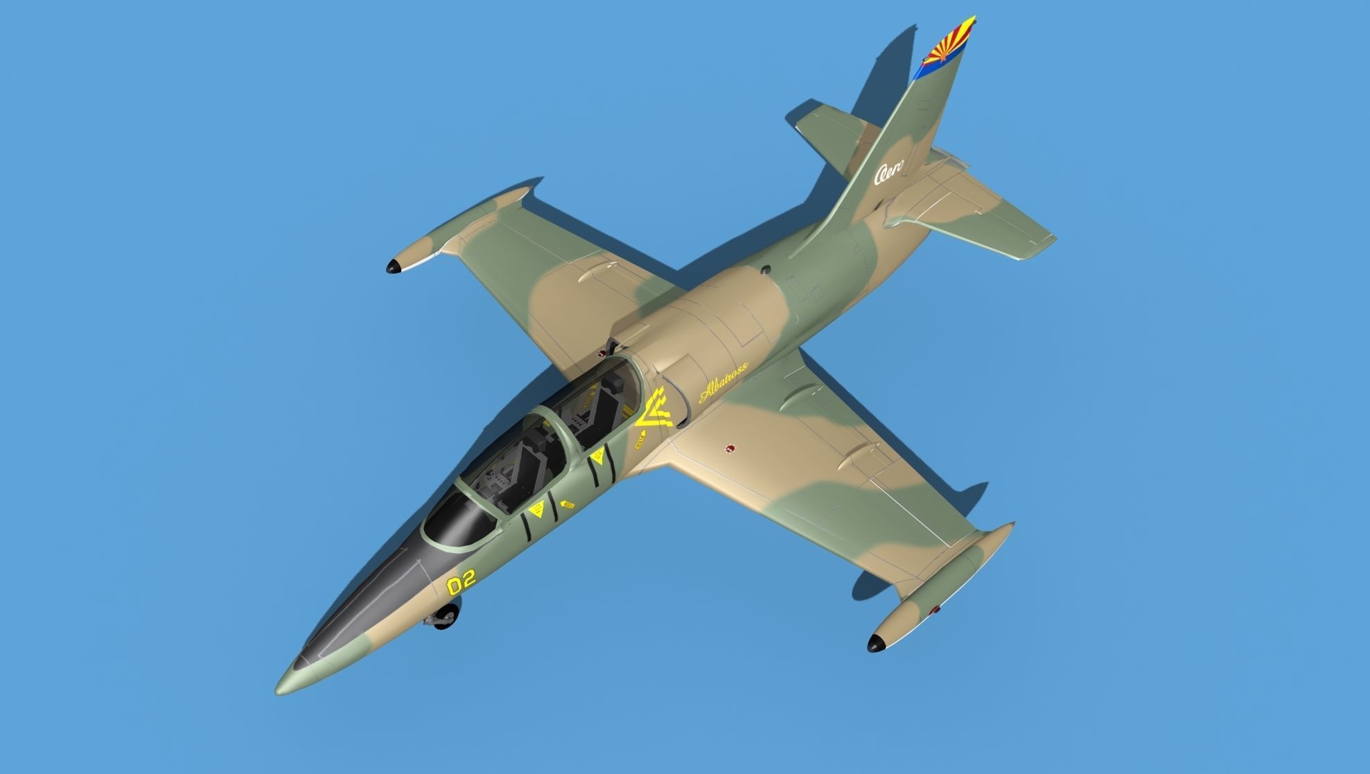 Aero Vodochody L-39C Albatross V08 3D model_10