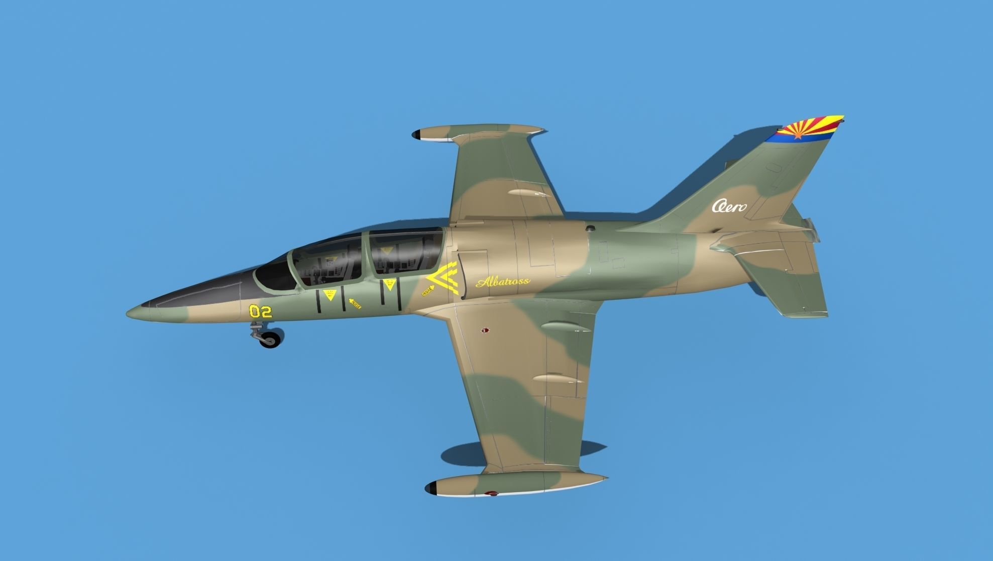 Aero Vodochody L-39C Albatross V08 3D model_9