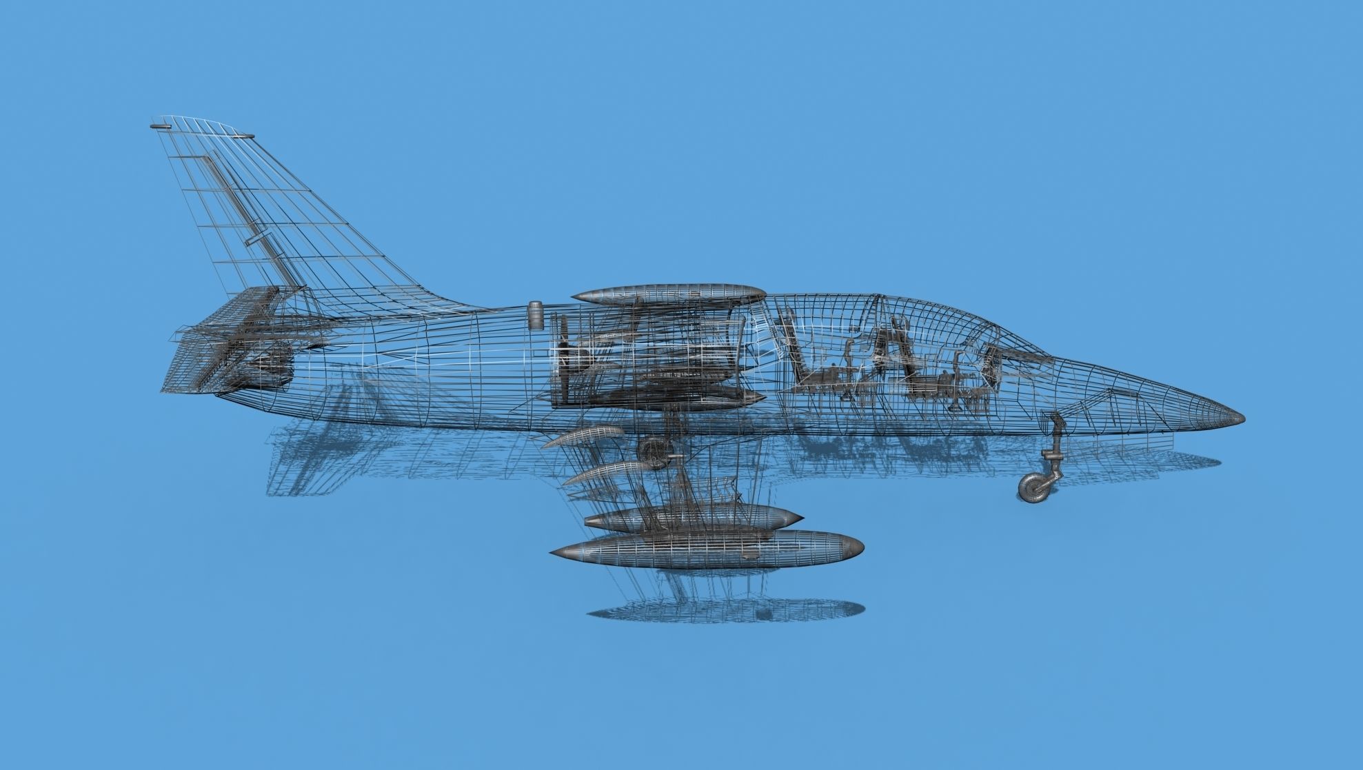 Aero Vodochody L-39C Albatross V08 3D model_13